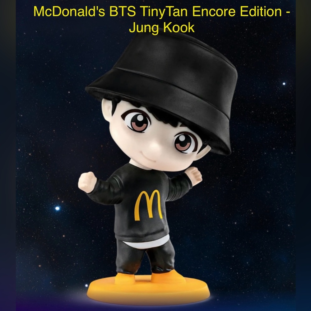 BTS TinyTAN Jung Kook McDonald’s Happy Meal Encore Figure 2025